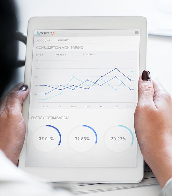 tablette de suivie de consommation énergétique 